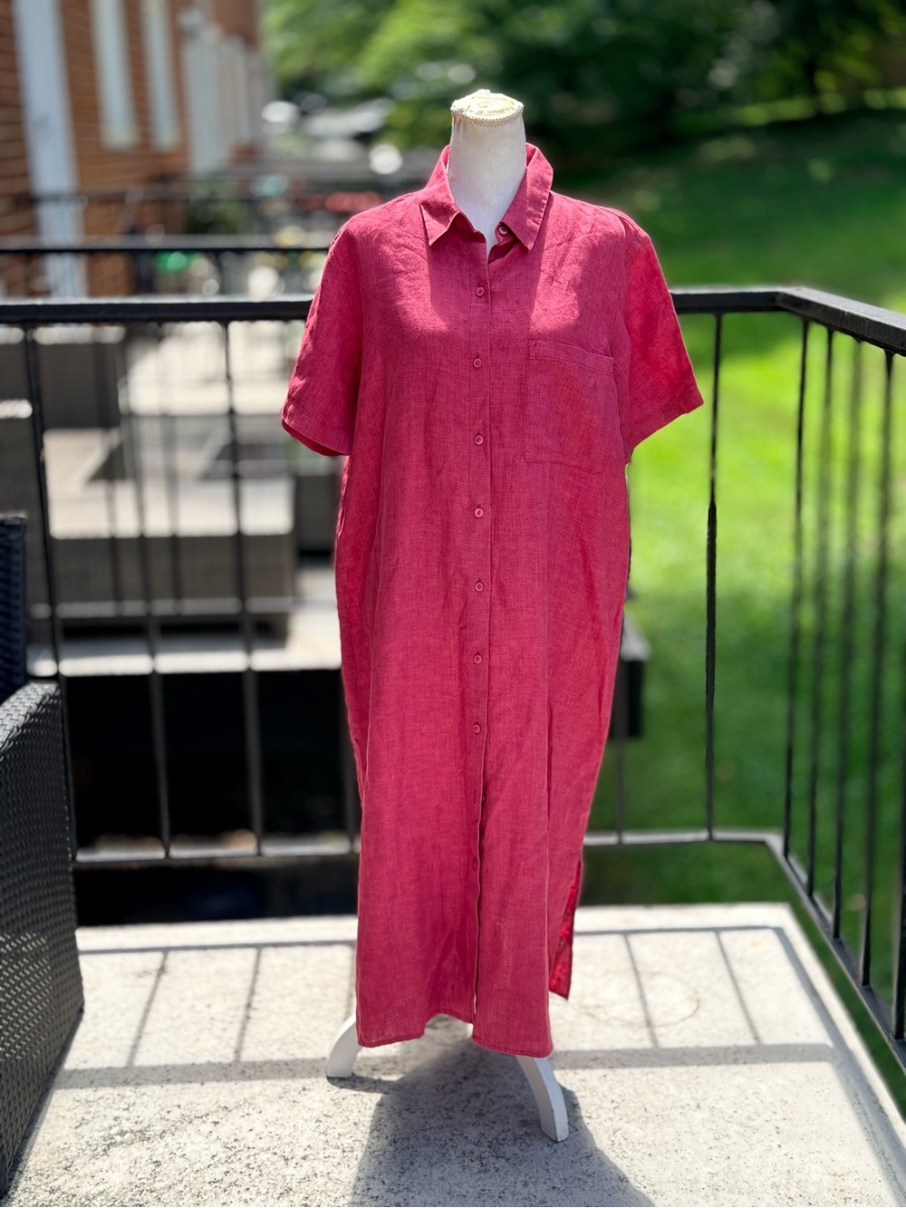 Eileen Fisher 100% Organic Linen Dress